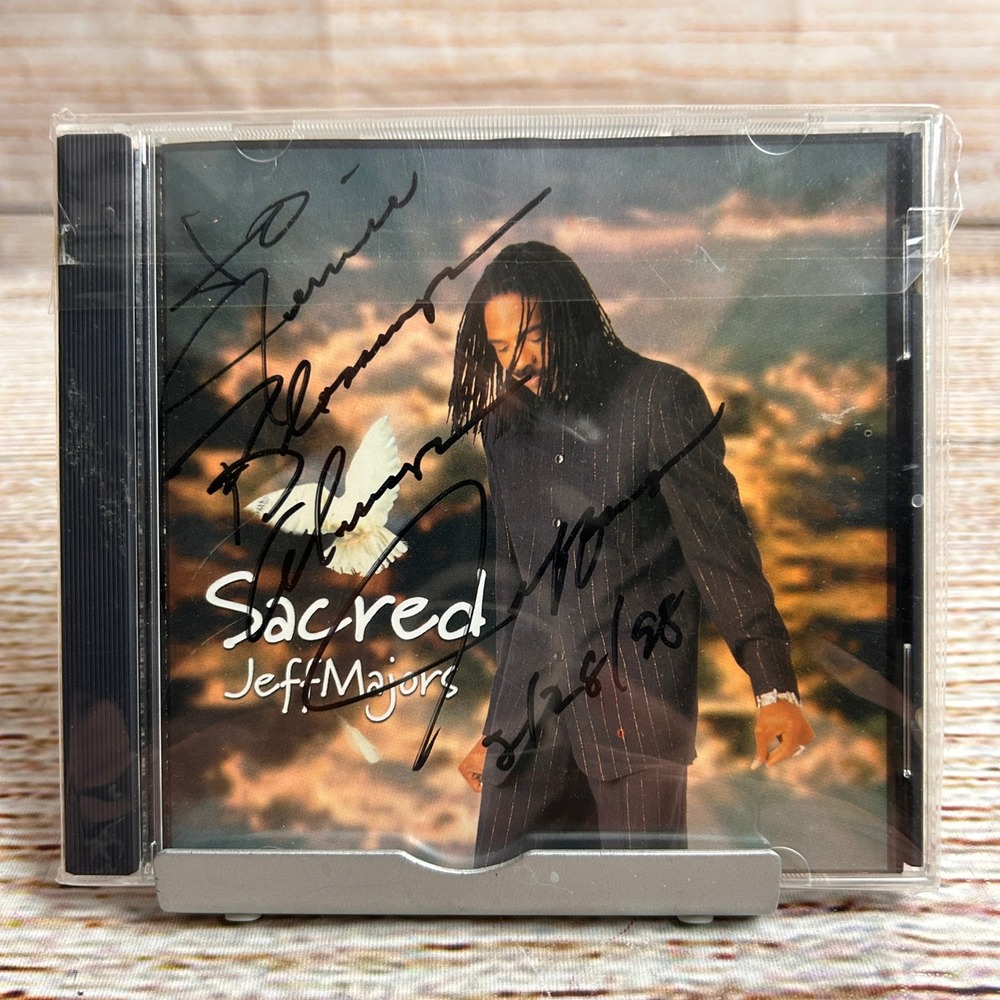 Jeff Majors Sacred CD 1997 Signed Autographed Gospel Harp Music NAS 613477290326